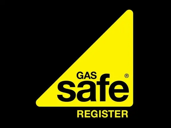 Gas Safe Register logo on a black background