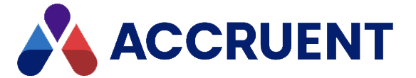 Accruent logo with a blue, purple and red abstract symbol