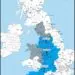 Arrow Services coverage map showing primary and secondary service areas across Great Britain