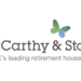 McCarthy & Stone logo and the tagline “The UK's leading retirement housebuilder” on a black background