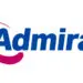 Admiral logo in blue lettering with a magenta curved swoosh.